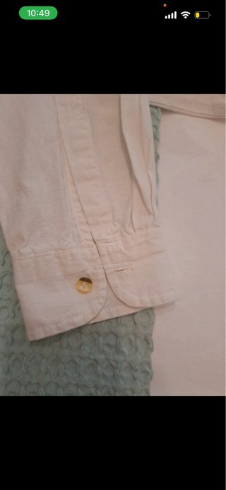 Camisa Calvin Klein Blanca Manga Larga