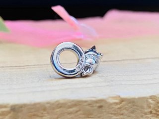 Charm Caracola Turquesa - Plata