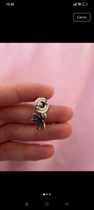 Pandora Colgante Mariposa Plata