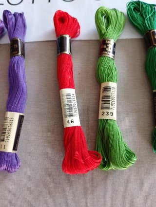 Cotone da ricamo Anchor 25 - Lotto 6 PZ 12