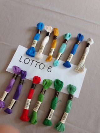 Cotone da ricamo Anchor 25 - Lotto 6 PZ 12