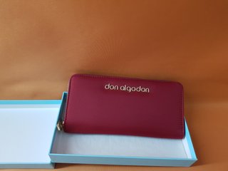 Monedero Don Algodón Mujer Rojo y Dorado