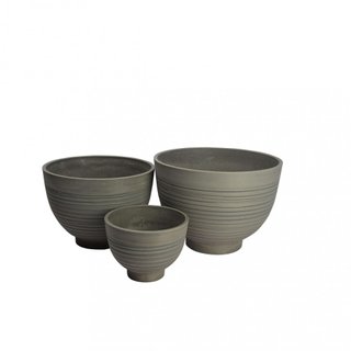 Vaso per Piante Antracite Resina Sintetica 45x32cm
