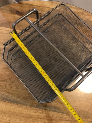 Bandeja clasificadora metálica gris