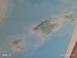 Mapa relieve península y Baleares