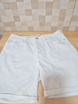 Shorts vaqueros blanco hueso Gas