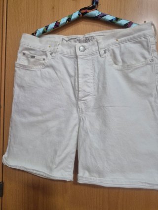 Shorts vaqueros blanco hueso Gas