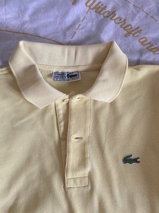 Polo Lacoste Amarillo Claro Talla S
