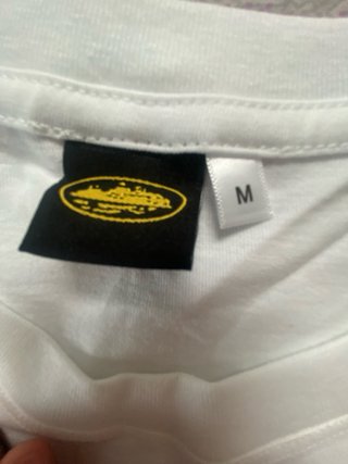 Camiseta Corteiz (CRTZ) Blanca con logo Rosa T:M