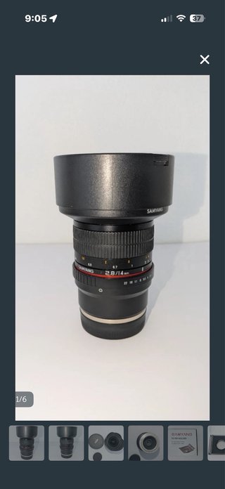 Objetivo Samyang 14mm f/2.8 Sony E