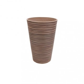 Vaso da Esterno Alto Conico Resina Taupe 60x41cm