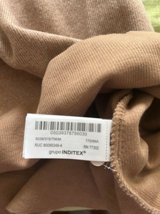 Jersey cuello alto sin mangas Zara Talla M