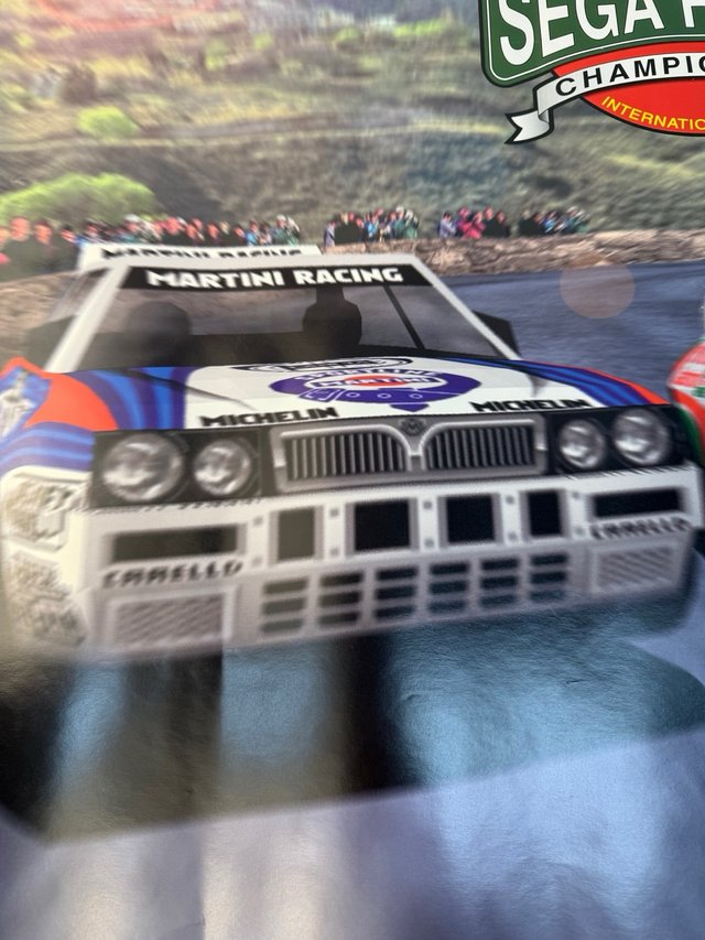 Poster promocional Sega Saturn Rally toyota Lancia