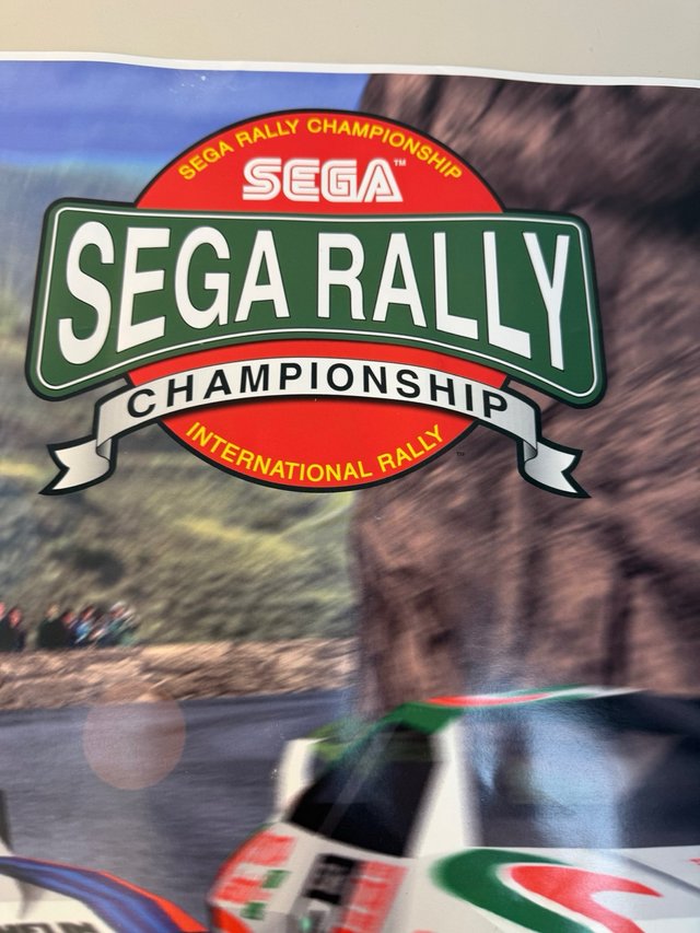 Poster promocional Sega Saturn Rally toyota Lancia