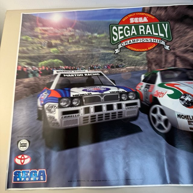 Poster promocional Sega Saturn Rally toyota Lancia