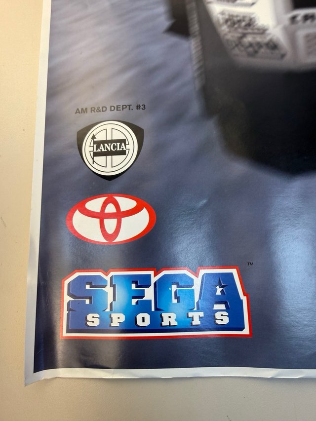 Poster promocional Sega Saturn Rally toyota Lancia