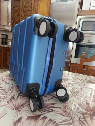 Maleta Rígida Viaje John Travel Azul (50x35x20)