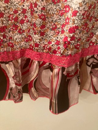 Mini Vestido lencero vintage floral