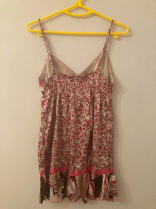 Mini Vestido lencero vintage floral