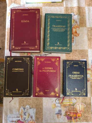 Lote 5 libros Biblioteca clásica gredos