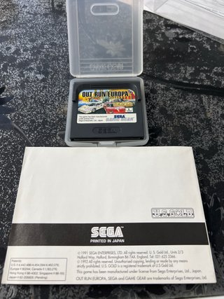Out Run Europa Sega Game Gear