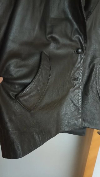 Chaqueta Piel Vintage Oversize Talla 46