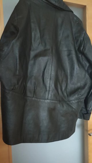 Chaqueta Piel Vintage Oversize Talla 46