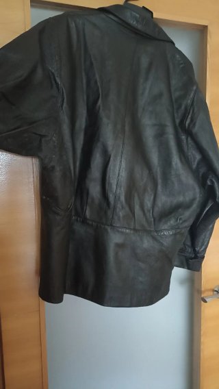 Chaqueta Piel Vintage Oversize Talla 46