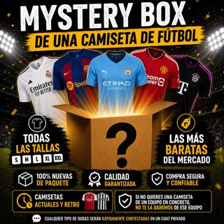 Caja Sorpresa Camisetas Fútbol