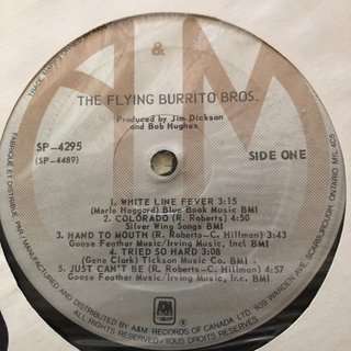 THE FLYING BURRITO BROS SelfTitled LP 1971 CANADA