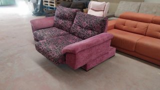 Sofá Cama Tela Morado y Negro