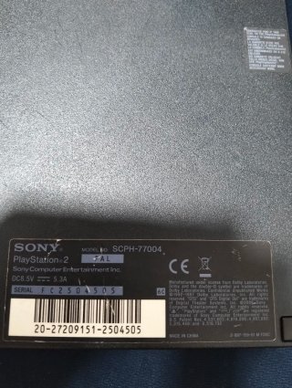 Consola Sony PS2 Negra con Mando