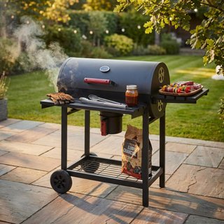 Barbecue a Carbonella con Affumicatore in Acciaio