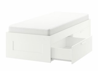 Cama Ikea Brimnes 90x200 + Colchón