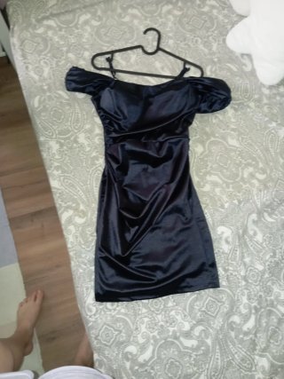 Vestido elegante azul oscuro