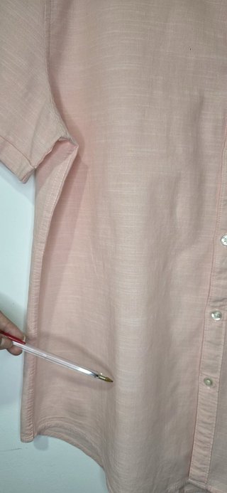 Camisa Milano Rosa Claro Manga Corta XL