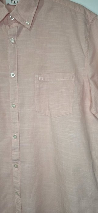 Camisa Milano Rosa Claro Manga Corta XL