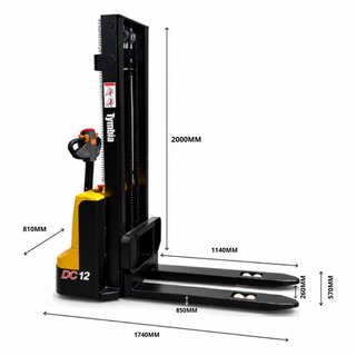 Apilador Eléctrico 1200kg 24V/100Ah 3000mm