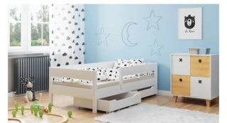 Cama infantil Miki blanca 90x200