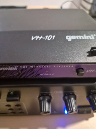 Gemini Amplificador y Receptor VHF Negro