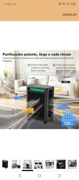 Purificador de aire KNKA APH4000 Negro