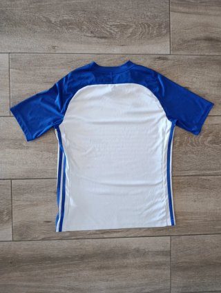 Camiseta Adidas ClimaCool Azul y Blanca
