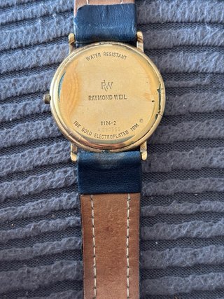 Reloj Raymond Weil Oro y Azul