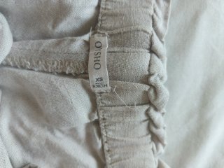 Pantalón lino beige