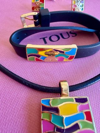 Conjunto Tous Mosaico Original Oro Macizo 18k