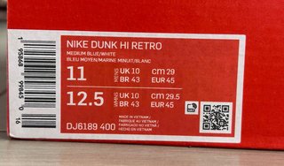 Nike Dunk High Obsidian 45 EU Usate