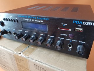 Pyle Amplificador Estereo BT, Inalambrico