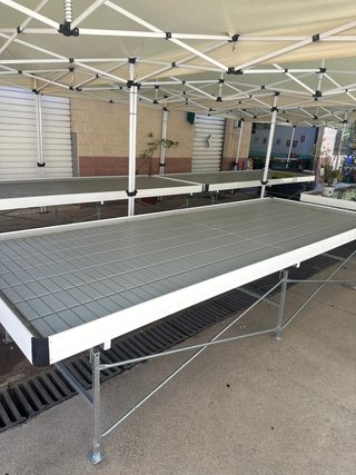 Mesa de vivero para cultivo hidropónico 6,50x2,40m