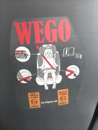 Silla de coche Klippan. Grupo2/3