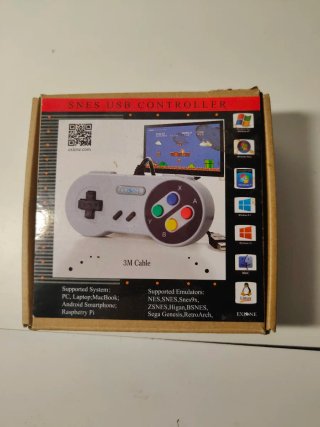 Pacchetto di 2 controller USB stile SNES per PC e altro